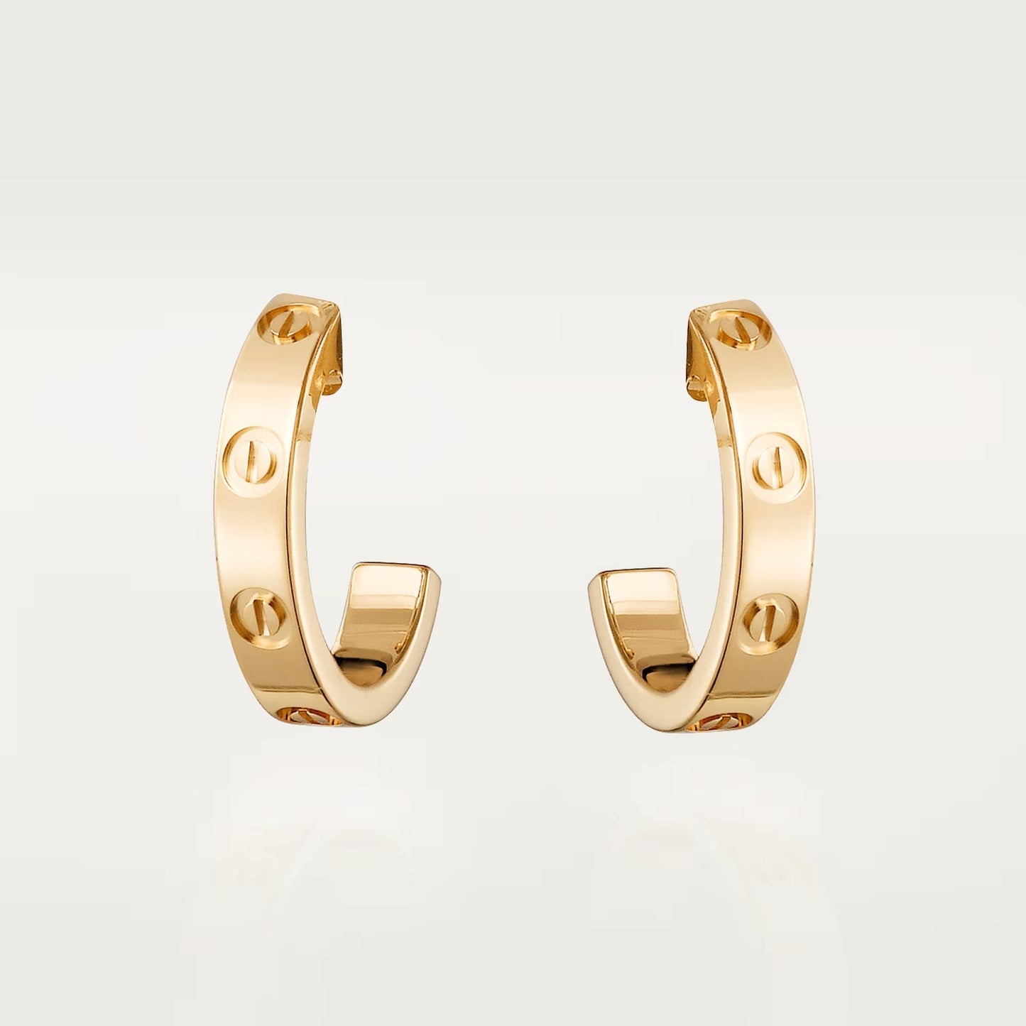 [Dawnora Jewelry]LOVE EARRINGS 2.65 MM NO DIAMOND SMALL
