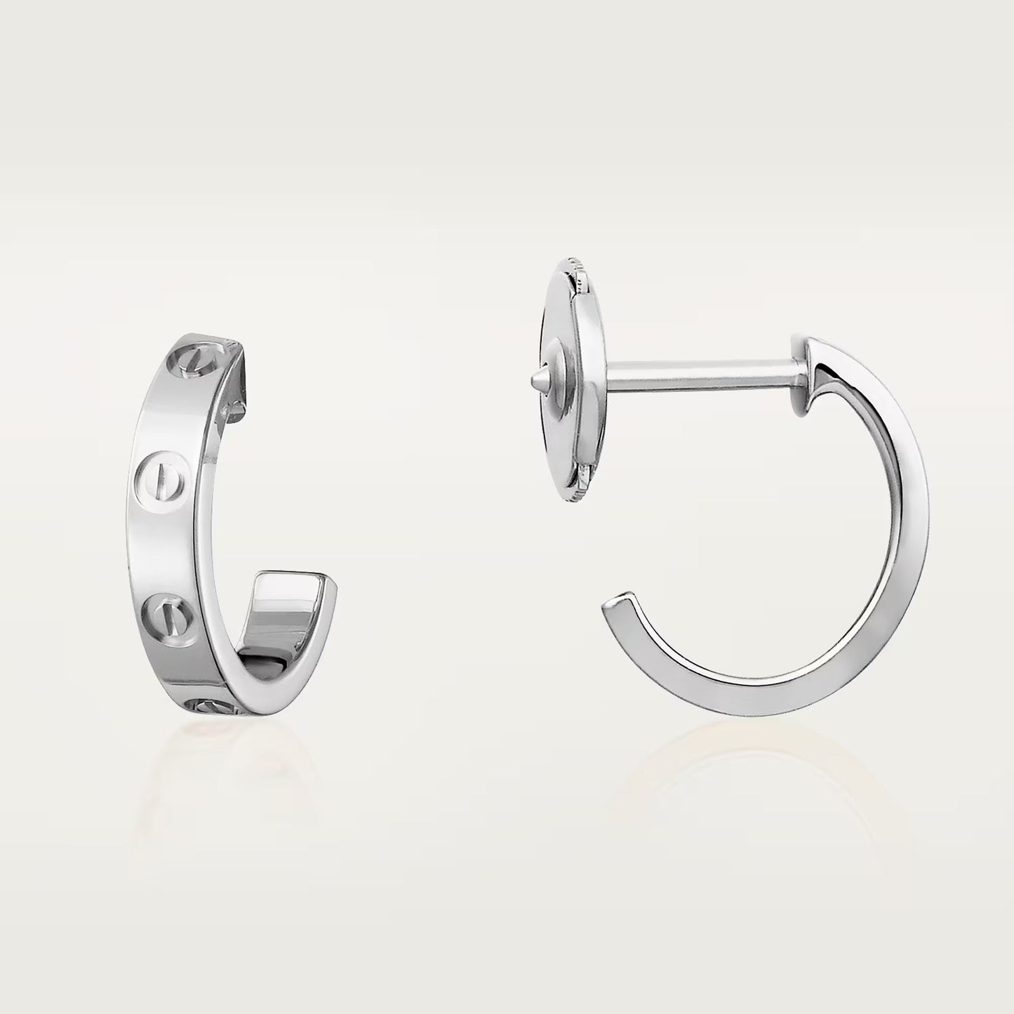[Dawnora Jewelry]LOVE EARRINGS 2.65 MM NO DIAMOND SMALL