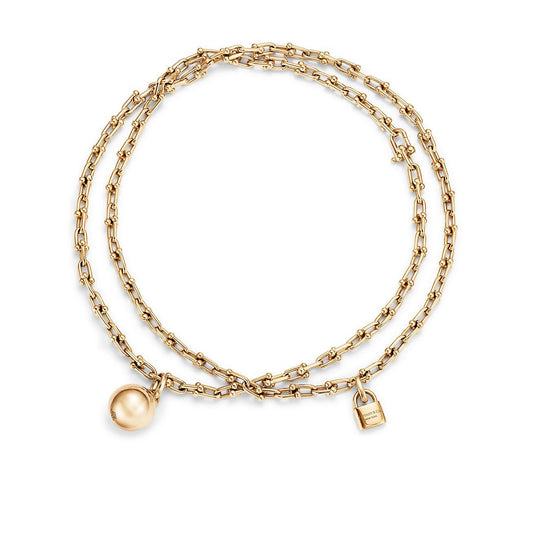 [Dawnora Jewelry]HARDWEAR WRAP NECKLACE