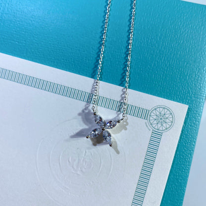 [Dawnora Jewelry]PLATINUM AND DIAMOND VICTORIA PENDANT NECKLACE