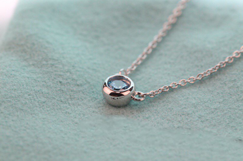 [Dawnora Jewelry]ELSA PERETTI SERIES SINGLE DIAMOND SIMPLE NECKLACE