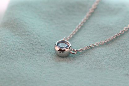 [Dawnora Jewelry]ELSA PERETTI SERIES SINGLE DIAMOND SIMPLE NECKLACE