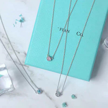 [Dawnora Jewelry]ELSA PERETTI SERIES SINGLE DIAMOND SIMPLE NECKLACE