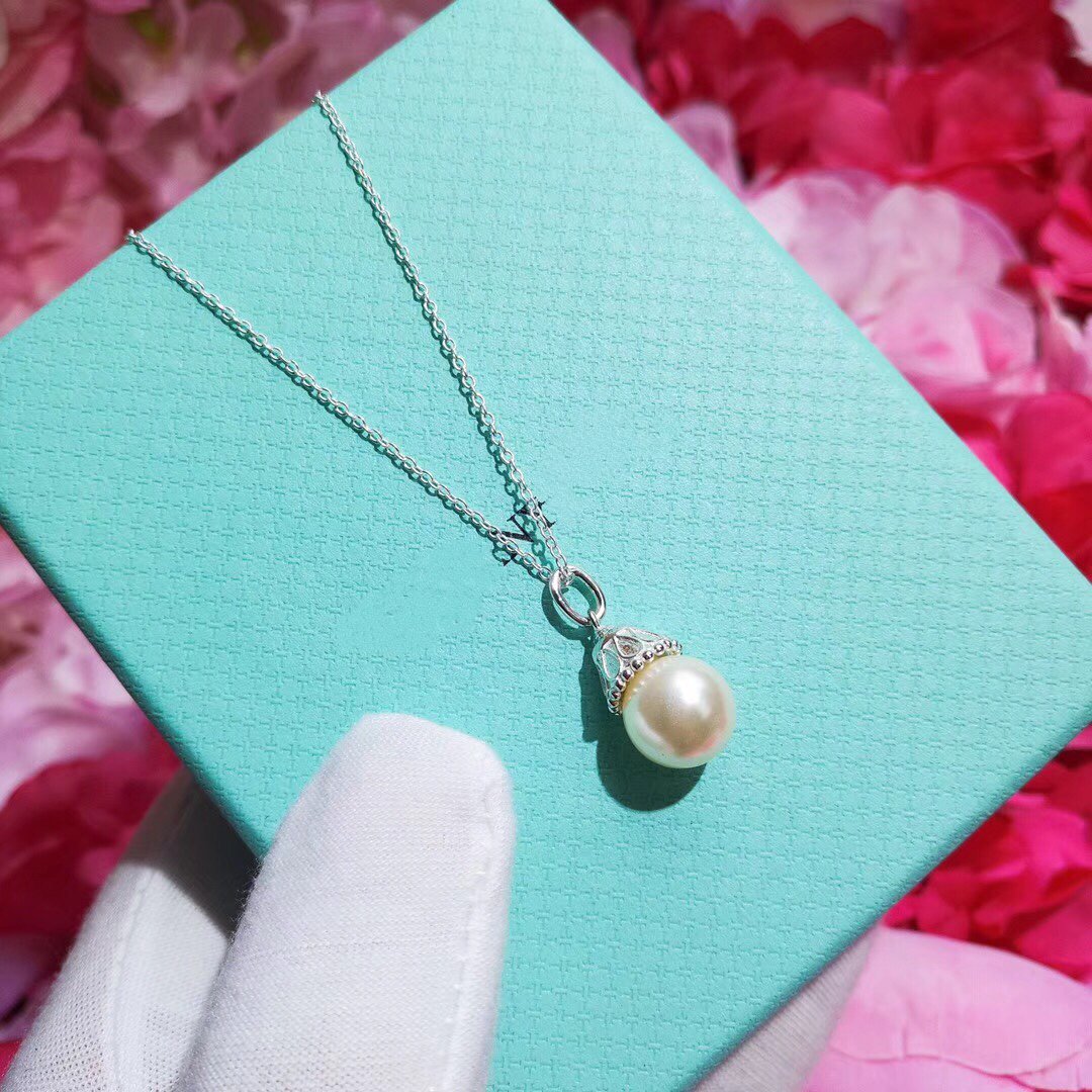 [Dawnora Jewelry]PEARL PENDANT GATSBY ZIEGFELD PEARL SILVER NECKLACE
