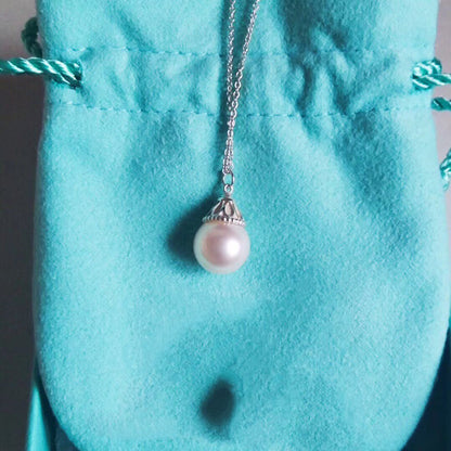 [Dawnora Jewelry]PEARL PENDANT GATSBY ZIEGFELD PEARL SILVER NECKLACE