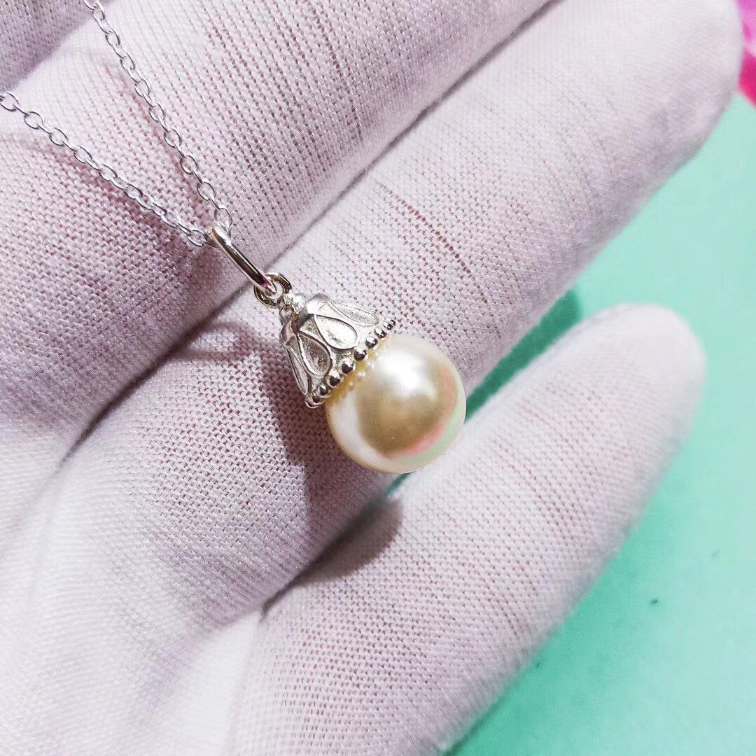 [Dawnora Jewelry]PEARL PENDANT GATSBY ZIEGFELD PEARL SILVER NECKLACE