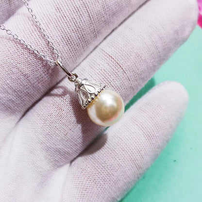 [Dawnora Jewelry]PEARL PENDANT GATSBY ZIEGFELD PEARL SILVER NECKLACE