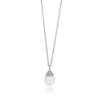 [Dawnora Jewelry]PEARL PENDANT GATSBY ZIEGFELD PEARL SILVER NECKLACE