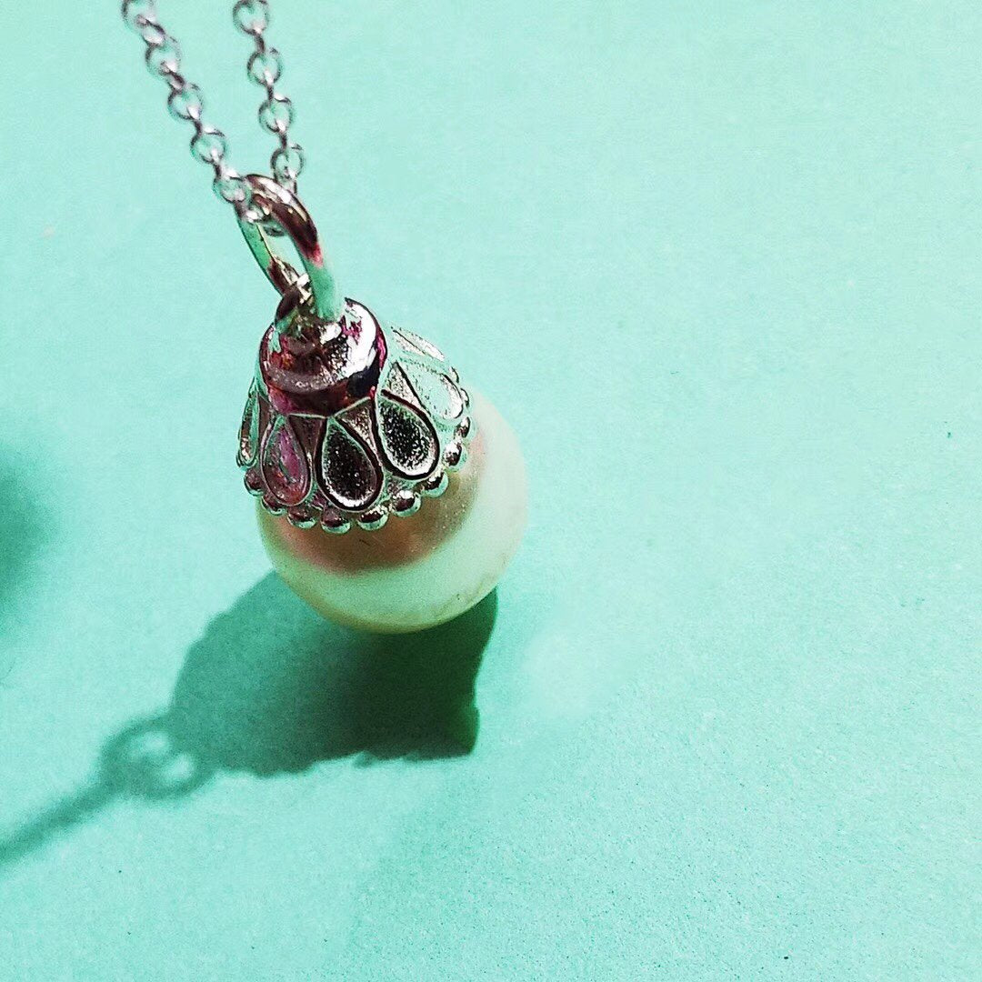[Dawnora Jewelry]PEARL PENDANT GATSBY ZIEGFELD PEARL SILVER NECKLACE