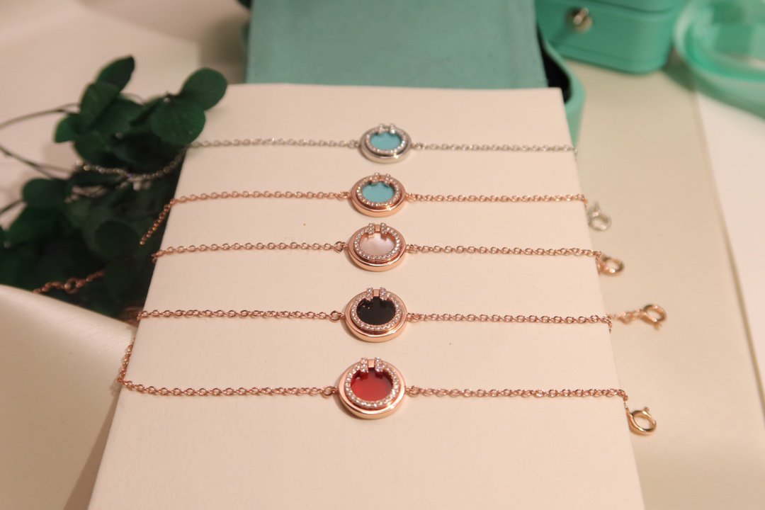 [Dawnora Jewelry]DIAMOND CIRCLE PINK GOLD BRACELET