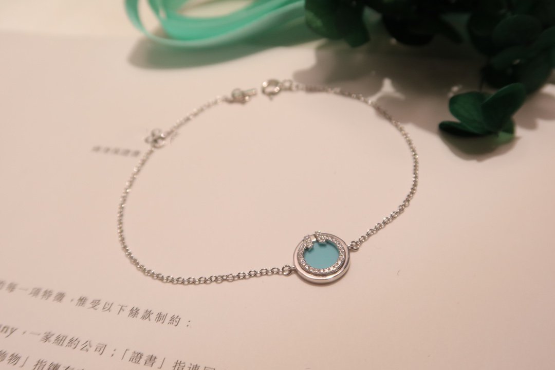 [Dawnora Jewelry]DIAMOND CIRCLE PINK GOLD BRACELET
