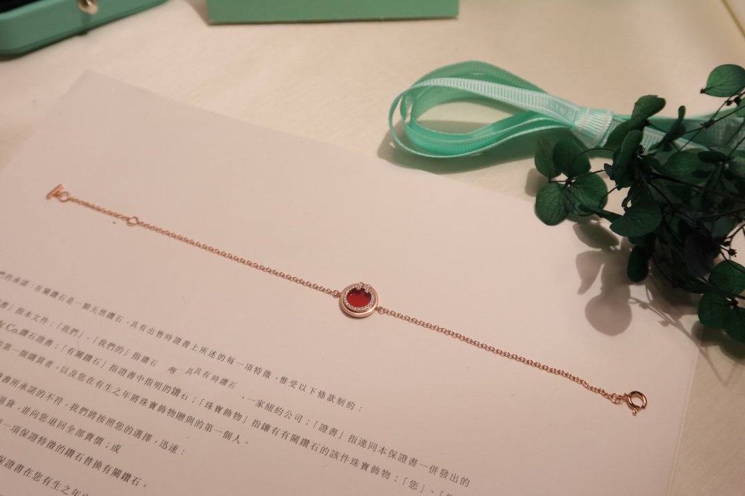 [Dawnora Jewelry]DIAMOND CIRCLE PINK GOLD BRACELET