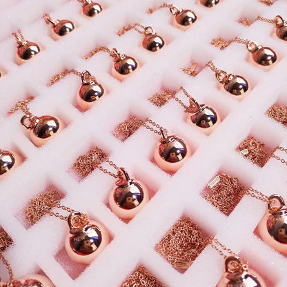 [Dawnora Jewelry]HARDWEAR PENDENTIF BALL ROSE NECKLACE