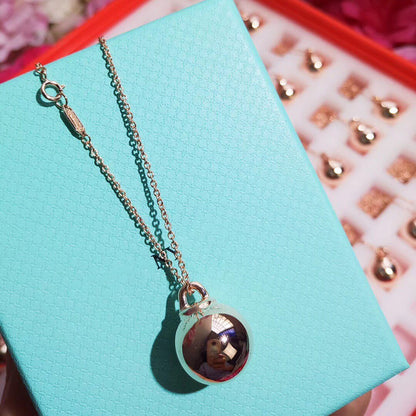 [Dawnora Jewelry]HARDWEAR PENDENTIF BALL ROSE NECKLACE