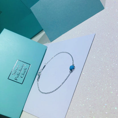 [Dawnora Jewelry]YARD TURQUOISE NECKLACE SILVER