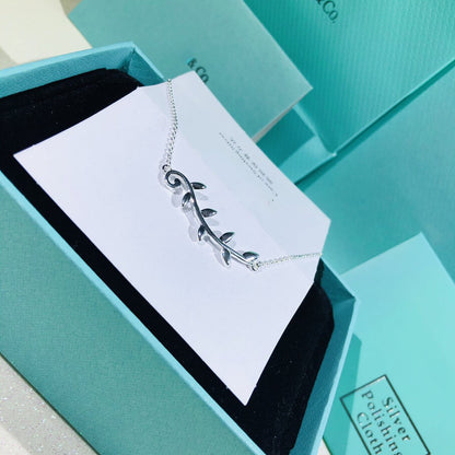 [Dawnora Jewelry]PALOMA PICASSO STERLING SILVER OLIVE BRANCH NECKLACE