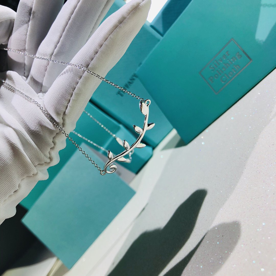 [Dawnora Jewelry]PALOMA PICASSO STERLING SILVER OLIVE BRANCH NECKLACE