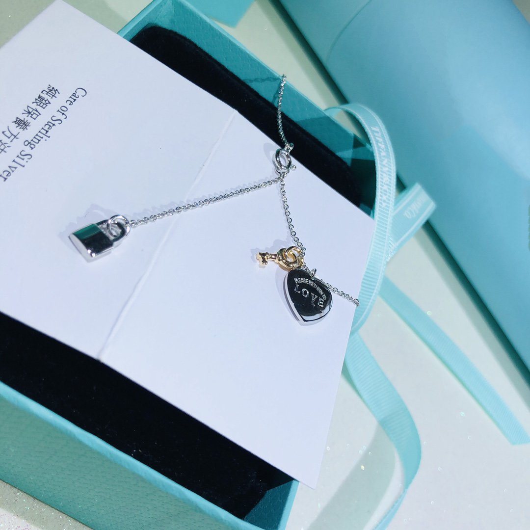 [Dawnora Jewelry]LOVE HEART TAG KEY NECKLACE