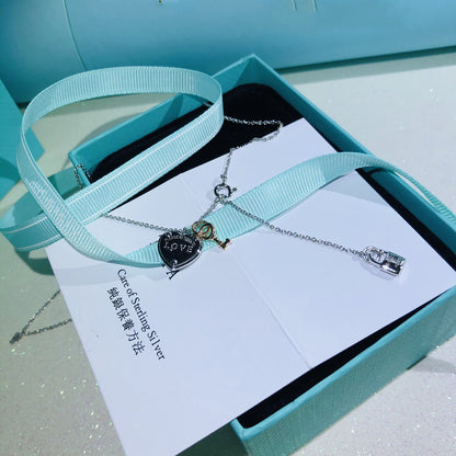 [Dawnora Jewelry]LOVE HEART TAG KEY NECKLACE