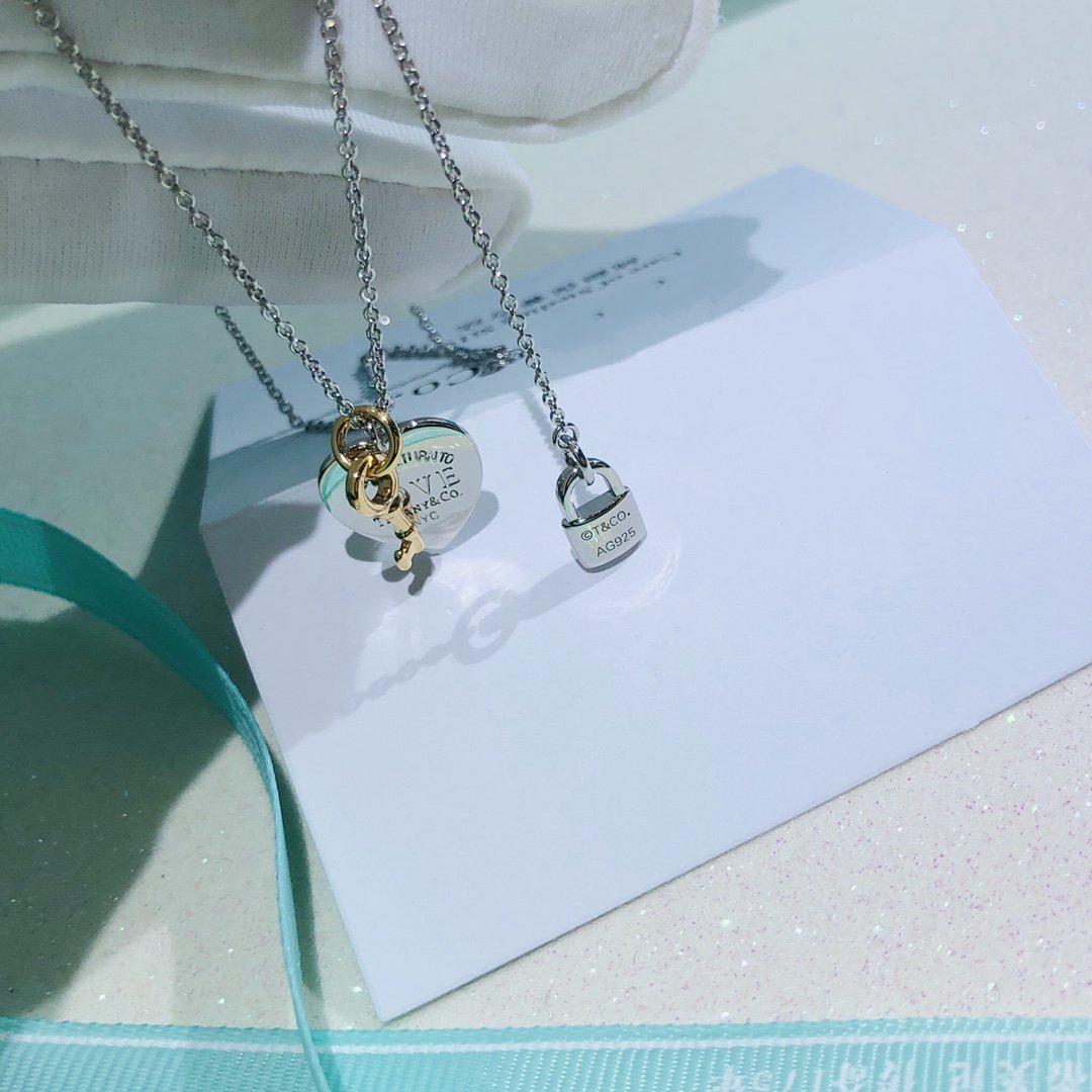 [Dawnora Jewelry]LOVE HEART TAG KEY NECKLACE