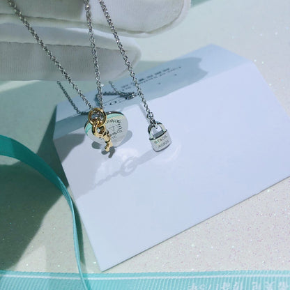 [Dawnora Jewelry]LOVE HEART TAG KEY NECKLACE