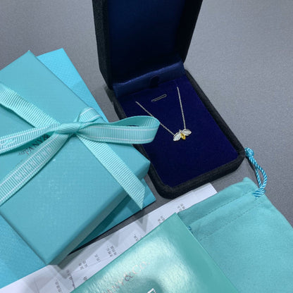[Dawnora Jewelry]PAPER FLOWERS YELLOW DIAMOND FIREFLY PENDANT