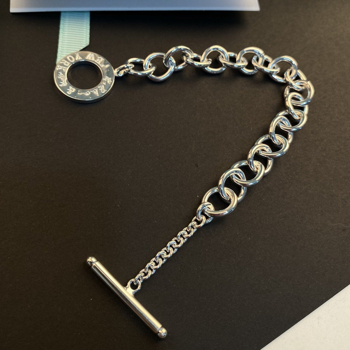 [Dawnora Jewelry]TOGGLE TAG BRACELET SILVER