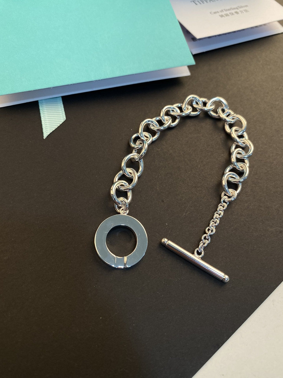 [Dawnora Jewelry]TOGGLE TAG BRACELET SILVER