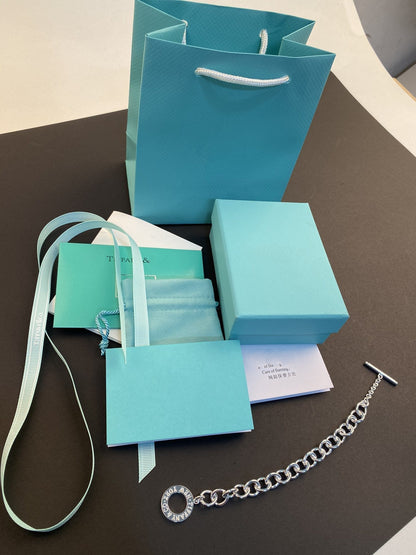 [Dawnora Jewelry]TOGGLE TAG BRACELET SILVER