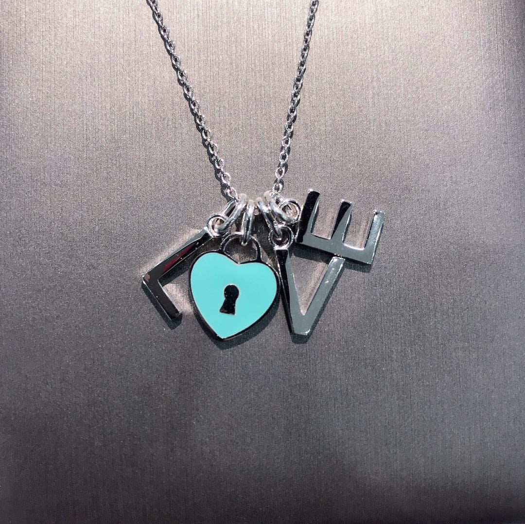 [Dawnora Jewelry]COLLAR LOVE PLATA NECKLACE
