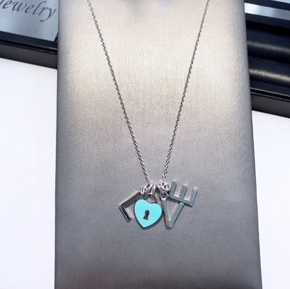 [Dawnora Jewelry]COLLAR LOVE PLATA NECKLACE