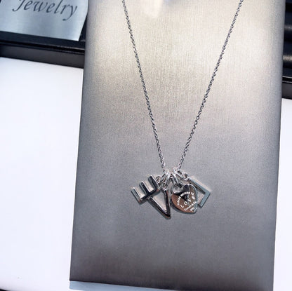 [Dawnora Jewelry]COLLAR LOVE PLATA NECKLACE