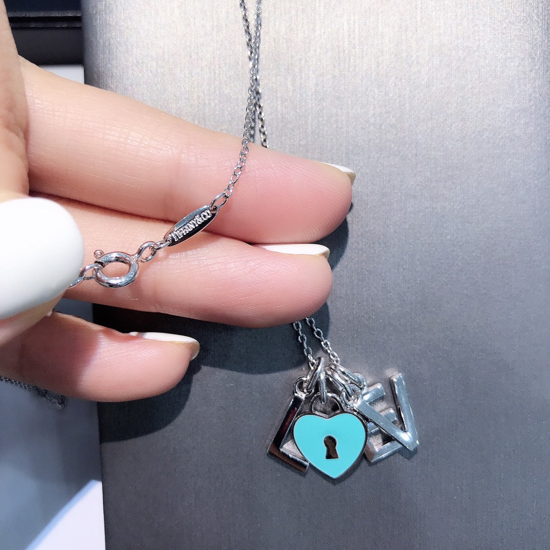 [Dawnora Jewelry]COLLAR LOVE PLATA NECKLACE