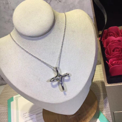 [Dawnora Jewelry]CROSS NECKLACE STERLING SILVER MATERIAL