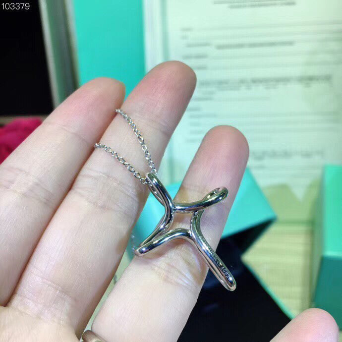 [Dawnora Jewelry]CROSS NECKLACE STERLING SILVER MATERIAL
