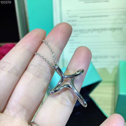 [Dawnora Jewelry]CROSS NECKLACE STERLING SILVER MATERIAL