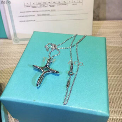 [Dawnora Jewelry]CROSS NECKLACE STERLING SILVER MATERIAL