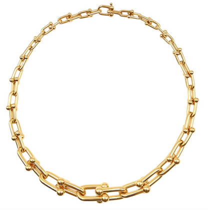 [Dawnora Jewelry]HARDWEAR PINK GOLD CHOKER