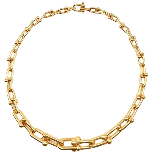 [Dawnora Jewelry]HARDWEAR PINK GOLD CHOKER
