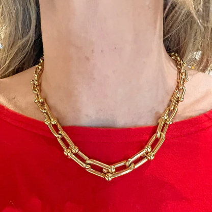 [Dawnora Jewelry]HARDWEAR PINK GOLD CHOKER