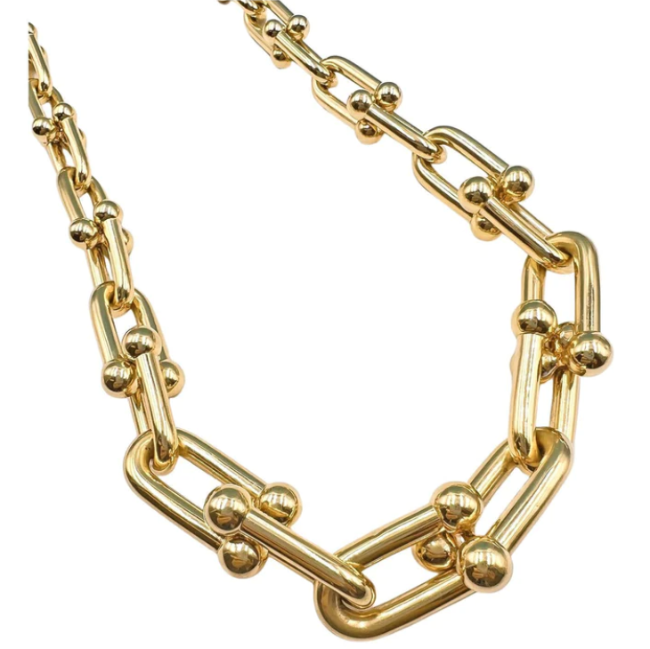 [Dawnora Jewelry]HARDWEAR PINK GOLD CHOKER