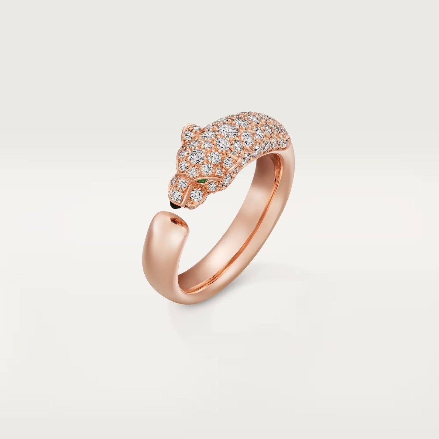 [Dawnora Jewelry]PANTHERE HALF DIAMOND SMALL RING