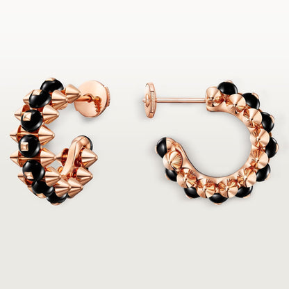 [Dawnora Jewelry]CLASH 7.9MM AGATE CHALCEDONY EARRINGS