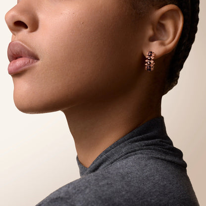 [Dawnora Jewelry]CLASH 7.9MM AGATE CHALCEDONY EARRINGS