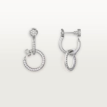 [Dawnora Jewelry]JUSTE FULL DIAMOND DOUBLE EARRINGS