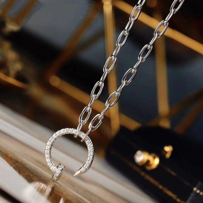 [Dawnora Jewelry]JUSTE NECKLACE FULL DIAMONDS
