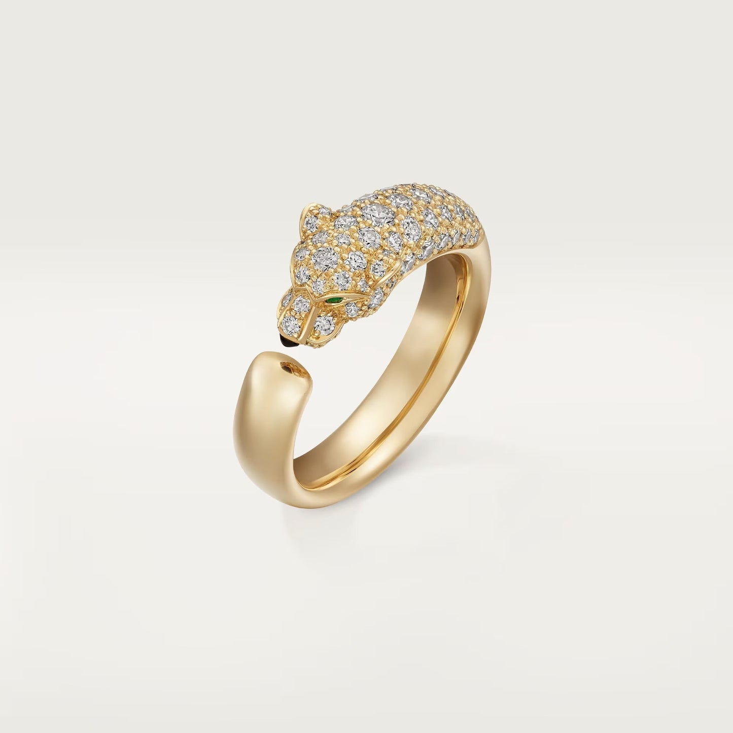 [Dawnora Jewelry]PANTHERE HALF DIAMOND SMALL RING