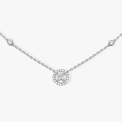 [Dawnora Jewelry]Diamond Necklace 0,20ct Brilliant Shape Joy