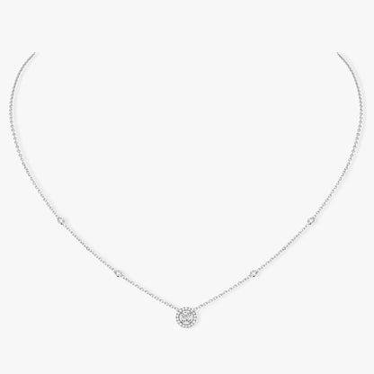 [Dawnora Jewelry]Diamond Necklace 0,20ct Brilliant Shape Joy