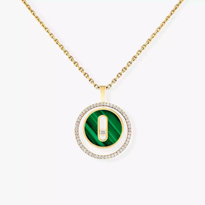 [Dawnora Jewelry]Lucky Move Diamond Necklace in Rose Gold and White Mother-of-Pearl